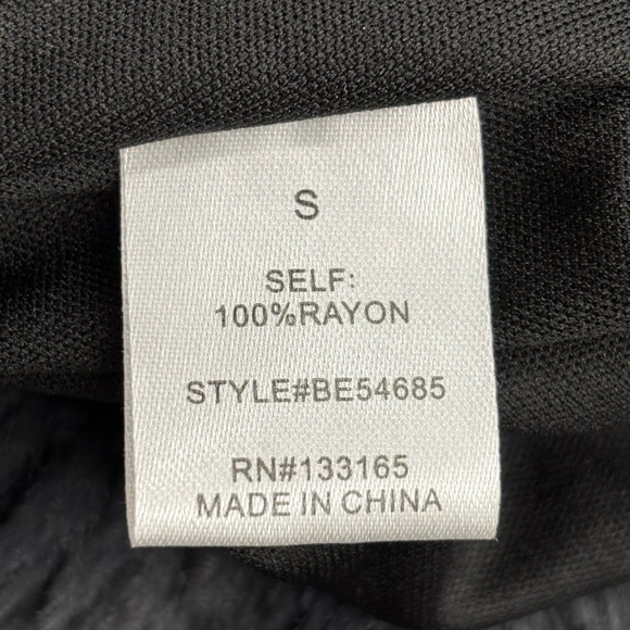 Altar’d State Black Puff Long Party Casual Sleeve Midi Square Neck Dress Small - Picture 12 of 14